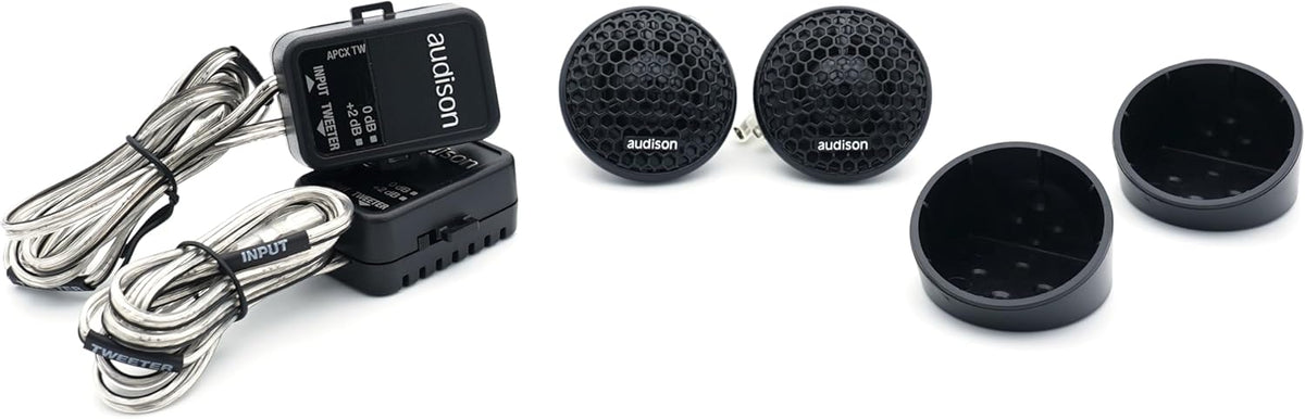 Audison APK 130 2-weg autoluidsprekersysteem, 225W piekvermogen, 5,25 inch componenten met crossover, 4 Ohm impedantie, frequentiebereik van 50 Hz tot 20 kHz, zwart