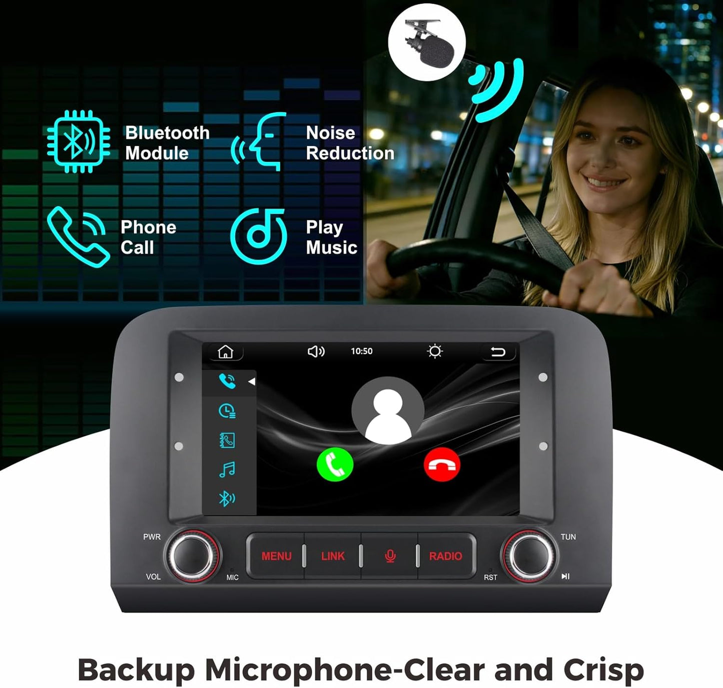 autoradio met draadloze CarPlay & Android Auto voor Fiat Croma (2005-2012) | Linux-systeem|3S snelstart | OEM-geluidskwaliteit | Bluetooth, EQ, USB, FM/AM-radio