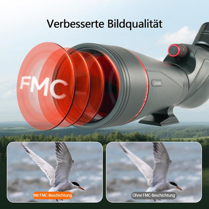 Spotting Scope – Verrekijker – Kijker – Telescopische Lens – Vogelspotter – 20-60x Zoom – 80mm FMC BAK4 Lens – Waterdicht IPX7 – Dubbele Focus – Met Statief en Telefoonadapter
