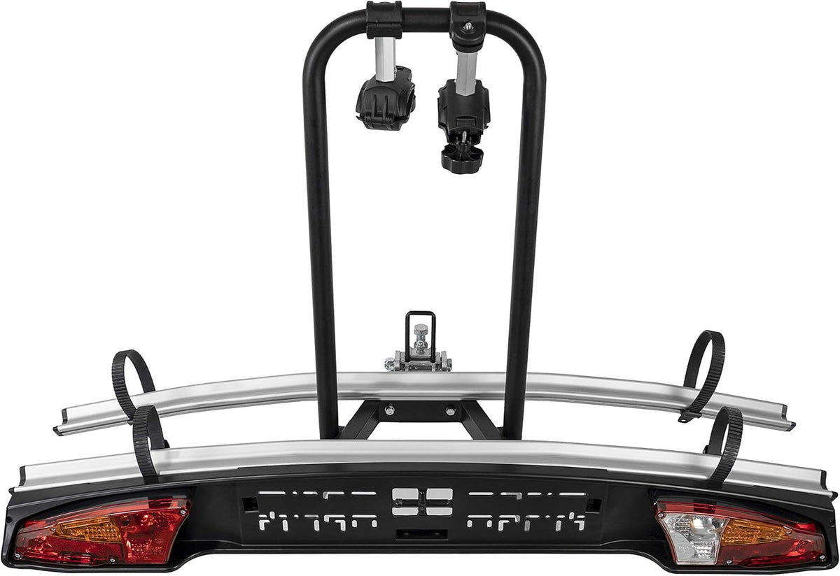 Fietsendrager – Fietsdrager – Trekhaakdrager – Fietsrek – Dubbele Fietsendrager – Kantelbaar – Stalen Frame met Aluminium Rails