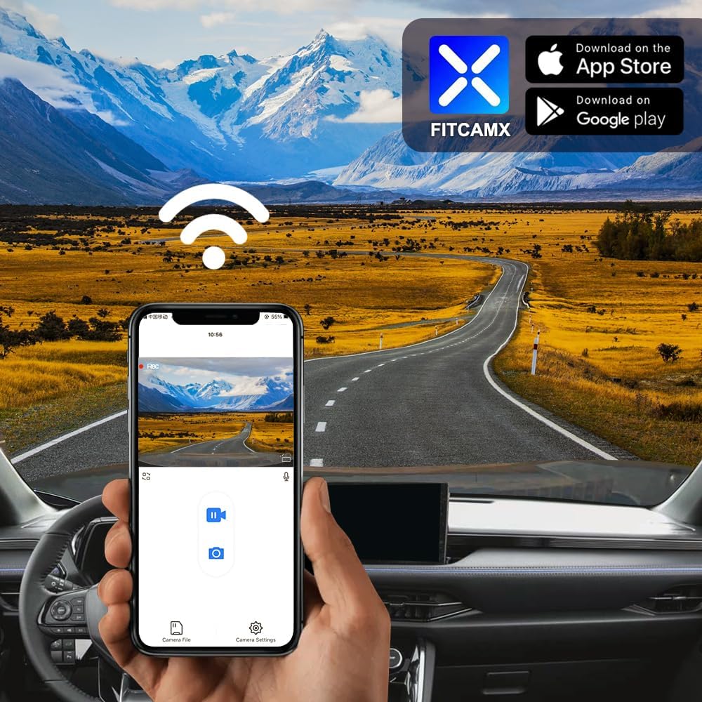 Dashcam – Autocamera – Camera Auto – Rijregistratiecamera – OEM-Inbouw Voor Specifieke Voertuigen 2024-2026 – 4K UHD Opname – WiFi App-Bediening