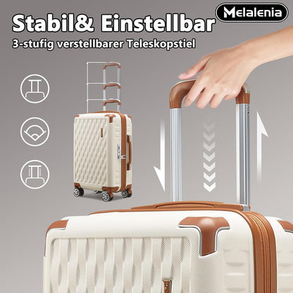 Melalenia ABS harde grote koffer, 28 inch bagage met dubbele spinnerwielen,TSA reisbagagesloten