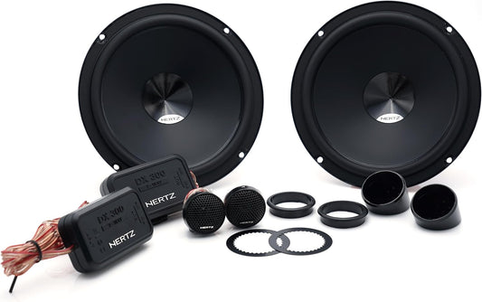 Hertz DSK 165.3-2-Weg Auto Audiosysteem van 165 mm, 160W (2 Woofers + 2 Tweeters + 2 Crossovers)