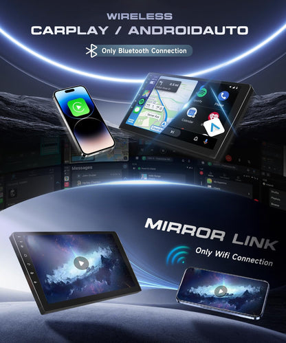 Android 15 Autoradio – Multimedia Speler – Navigatiesysteem – Car Stereo – Touchscreen Radio – 10.1 Inch HD Scherm – Draadloze CarPlay & Android Auto