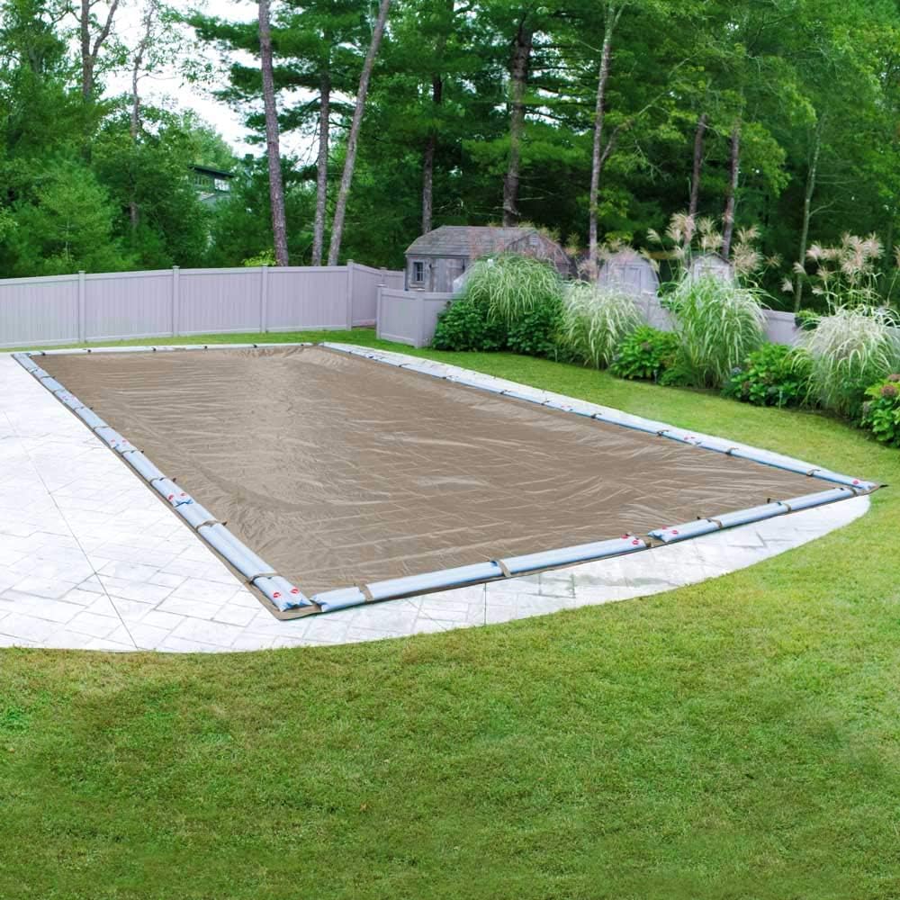 Pool Mate 572045R Winterzwembadafdekking, extra zwaar zandsteen, 20 x 45 ft ingegraven zwembaden