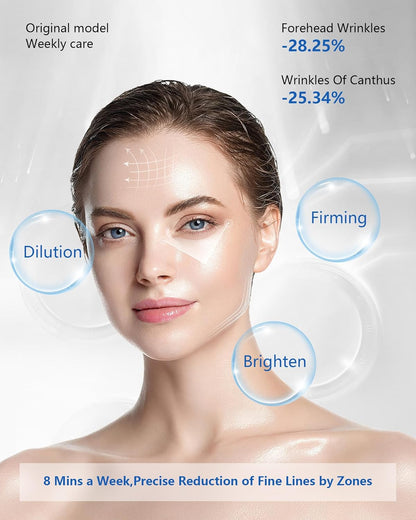 Red Light Radio Frequency Beauty Device, Red Light Therapy + RF + EMS 3-in-1, Face Massager for Face Tightening, Skin Tightening, Anti-Aging, Skin Rejuvenation
