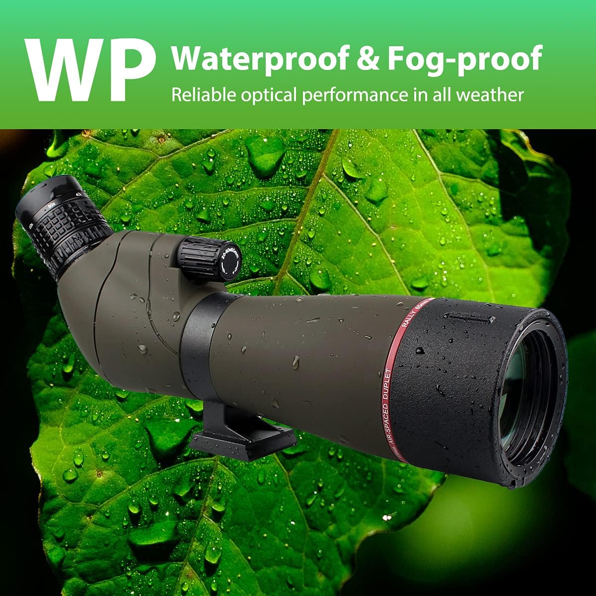 Spotting Scope – Verrekijker – Monoculair – Kijker – Observatiescope – 20-60x Vergroting – 80mm Objectiefdiameter – Waterdicht – Antifog Design