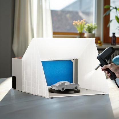 Afzuigsysteem – Afzuiginstallatie, Rookafzuiging, Soldeerafzuiging, Verfafzuiging – Voor Airbrushen En Solderen – 4 m³/min Luchtstroom – Compact En Inklapbaar