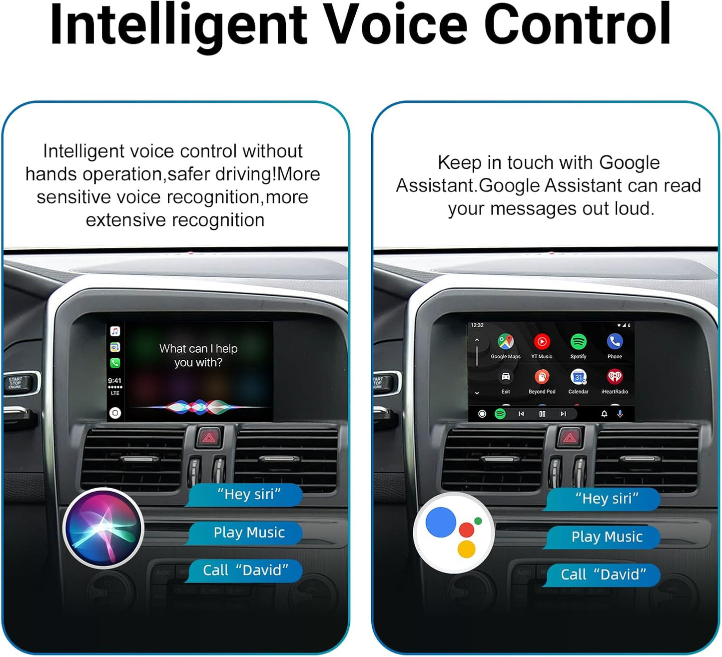 Draadloze CarPlay Decoder – CarPlay Interface – Android Auto Adapter – Infotainmentsysteem Upgrade – Dashboard Connector – Plug & Play Installatie – Dual-Band WiFi & Bluetooth 5.0
