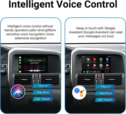 Draadloze CarPlay Decoder – CarPlay Interface – Android Auto Adapter – Infotainmentsysteem Upgrade – Dashboard Connector – Plug & Play Installatie – Dual-Band WiFi & Bluetooth 5.0