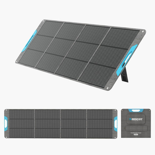 Renogy N-Type Solar Panel Foldable 200W, 25% High-Efficient Portable Solar Panel, IP65 6.3kg Foldable Solar Panel for Powerstation, RV, Camping, Off Grid, Camper, Outdoor, New Upgrade Version - QUORE