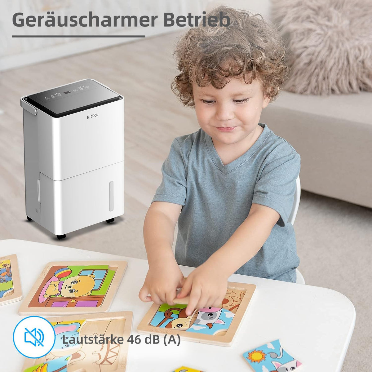 Be Cool BC20LEF2301 luchtontvochtiger 20m² 400W 20 l/dag Wit, Grijs