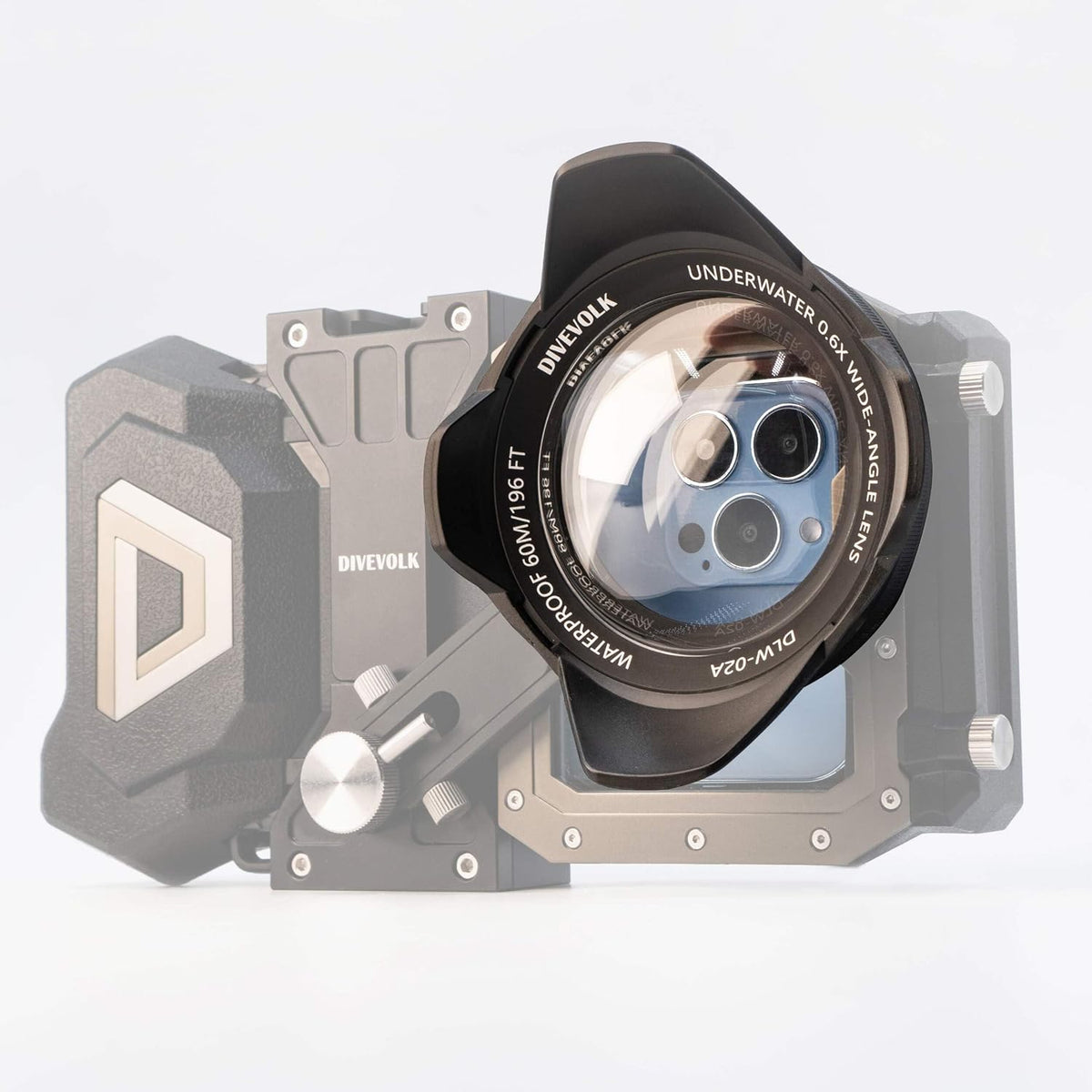 DIVEVOLK Onderwater Brede Hoekconversielens X0.6 voor DIVEVOLK Behuizing en Actiecamera