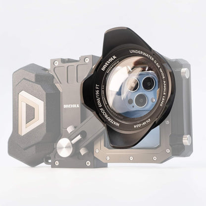 DIVEVOLK Onderwater Brede Hoekconversielens X0.6 voor DIVEVOLK Behuizing en Actiecamera