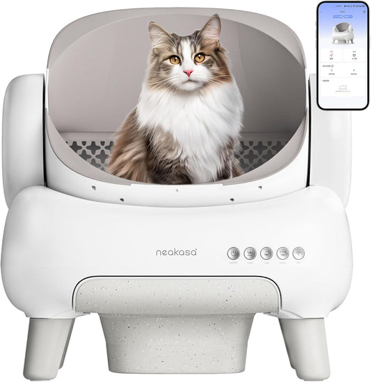 Zelfreinigende Kattenbak – Slimme Kattenbak – Automatische Kattenbak – Open Kattenbak – Hygiënische Kattenbak – XXL Capaciteit – App Bediening – Veilig Met Sensoren