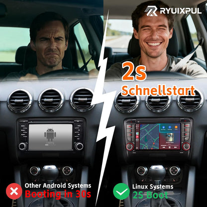 Autoradio Audi TT MK2 8J – Auto Stereo – Multimedia Systeem – Navigatie Radio – Inbouw Radio – Wireless CarPlay & Android Auto – IPS-Touchscreen & Snelle 3 Seconden Opstart