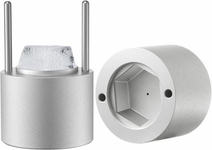VEVOR Ice Diamond Press, 2,4 Inch IJsbalmaker, Luchtvaart Aluminium Kit Met Tong en Druppelbak Voor Whisky, Cocktail, Bourbon, Schot op Feest
