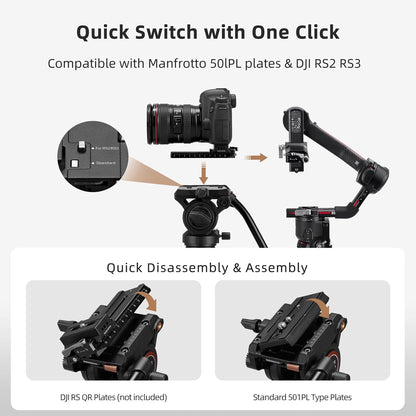 Cayer CF34DVH4 Professionele Video Monopod voor 71 "Carbon Fiber Telescopische Camera met Swivel Head en Tripod Base voor DSLR Camcorders Camcorders