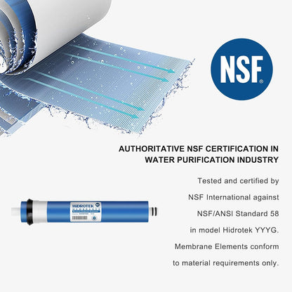 Geekpure 75 GPD Reverse Osmosis RO Membrane Replacement -NSF Certified (Pack of 25) - QUORE
