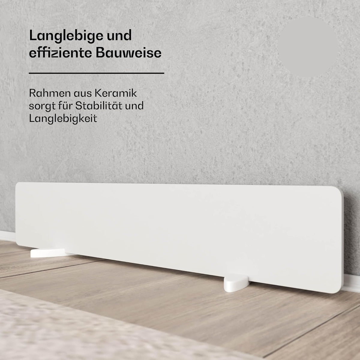 Blumfeldt Wand Infrarood Radiator 50 W - Set van 2, Sneldrogend & Gelijkmatig, IP24, Keramisch Lichaam, Wandmontage of Vrijstaand, Voor Binnen, Wit