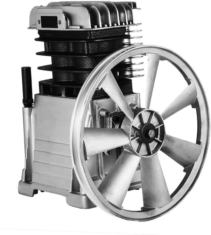 Luchtcompressorkop – Compressorpomp – Persluchtpomp – Zuigercompressor – Cilinderkop – 3 pk Vermogen – Robuuste Aluminium Behuizing