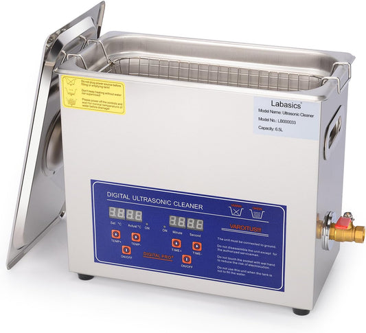 Ultrasone Reiniger – Ultrasoon Schoonmaakapparaat – Ultrasone Wasmachine – Ultrasoon Bad – Laboratoriumreiniger – 10 Liter Inhoud – Roestvrij Stalen Binnenbak – Instelbare Timer en Verwarming