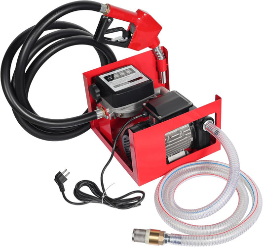 Bio dieselpomp stookoliepomp zelfaanzuigend 230V/750W 80l/min automatisch pistool overhevelingspomp