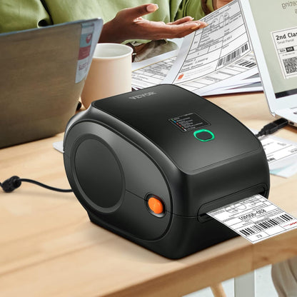 VEVOR Bluetooth labelprinter, HD (300DPI) DHL labelprinter, automatische herkenning van etiketten, ondersteunt Windows/MacOS/Linux/Chromebook, geschikt voor Amazon, Ebay, Etsy, enz