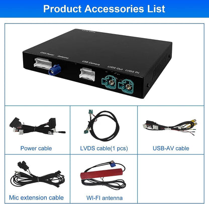Carplay Draadloze Adapter – Android Auto Interface – MirrorLink Module – Multimedia Decoder – BMW NBT 5/6/7 Serie 2012-2016 – Stuurwielbediening – Ondersteuning Achteruitrijcamera
