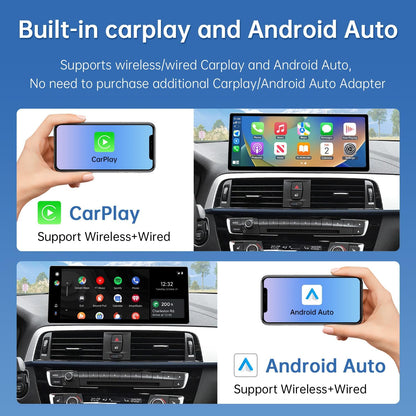 Carplay Radio – Autoradio – Inbouwscherm – Multimedia Systeem – Touchscreen – 12,3 Inch HD Scherm – Draadloze CarPlay & Android Auto