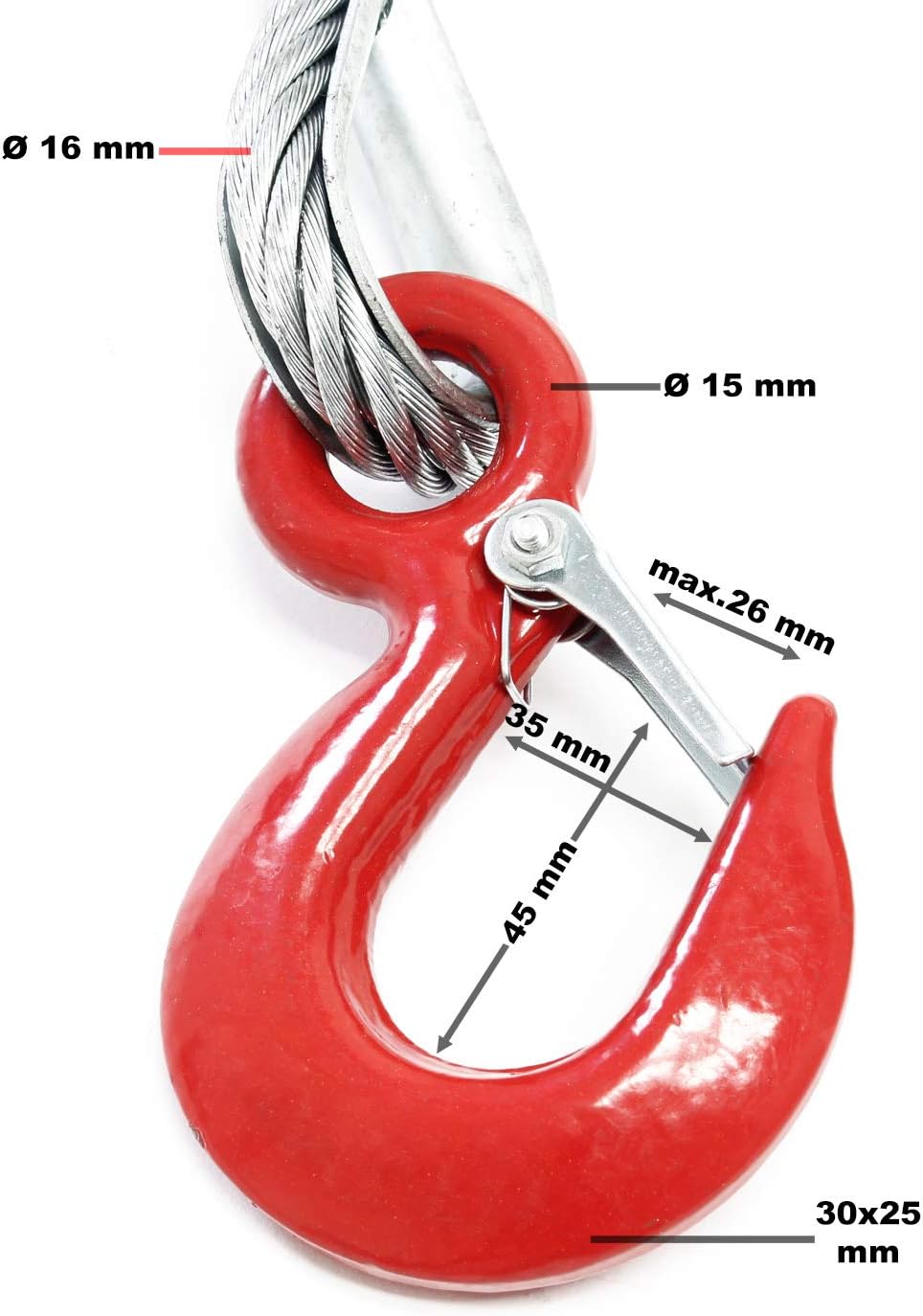 Kabellier Handmatig – Handlier – Handkabellier – Treklier – Kabeltakel – 3200 kg – 20 m Kabel Ø 16 mm