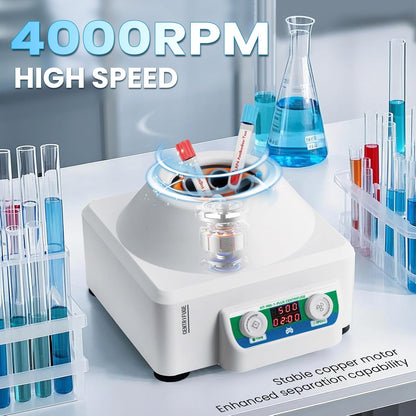 Centrifugemachine – Centrifuge – Laboratoriumcentrifuge – Elektrische Centrifuge – Testbuiscentrifuge – 6 x 15 Ml Capaciteit – Instelbare Snelheid Tot 4000 Rpm