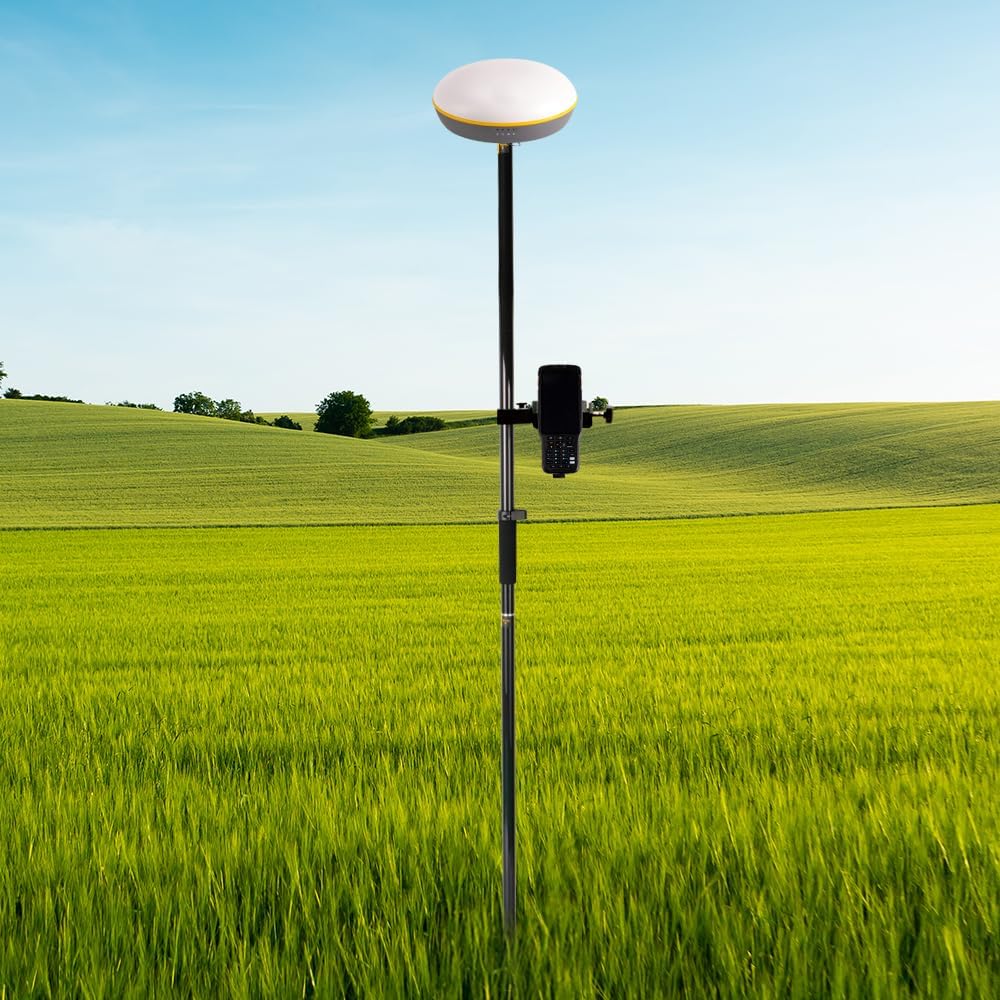 Koolstofvezel GPS Pool, 2M landmeetkundige prismapool, 2 secties GPS Rover-staaf, prismapool voor landmeetkunde, zwart