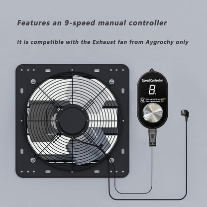 Regelbare afvoerventilator 300 mm – Shutterventilator – Wandventilator – Afzuigventilator – Ventilatieventilator – 1650 m³/u luchtverplaatsing – Verzinkt stalen frame met automatische kleppen
