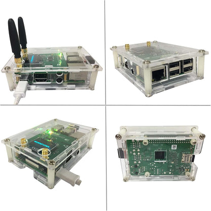 All-New Upgraded Duplex DMR Hotspot WLAN Ehternet Port gemonteerd Radio Station WiFi Digital Voice Modem Support DMR Dstar YSF P25 Fusion Antenna Raspbery P Model 2B Two Colors OLED 2 TimeSlots