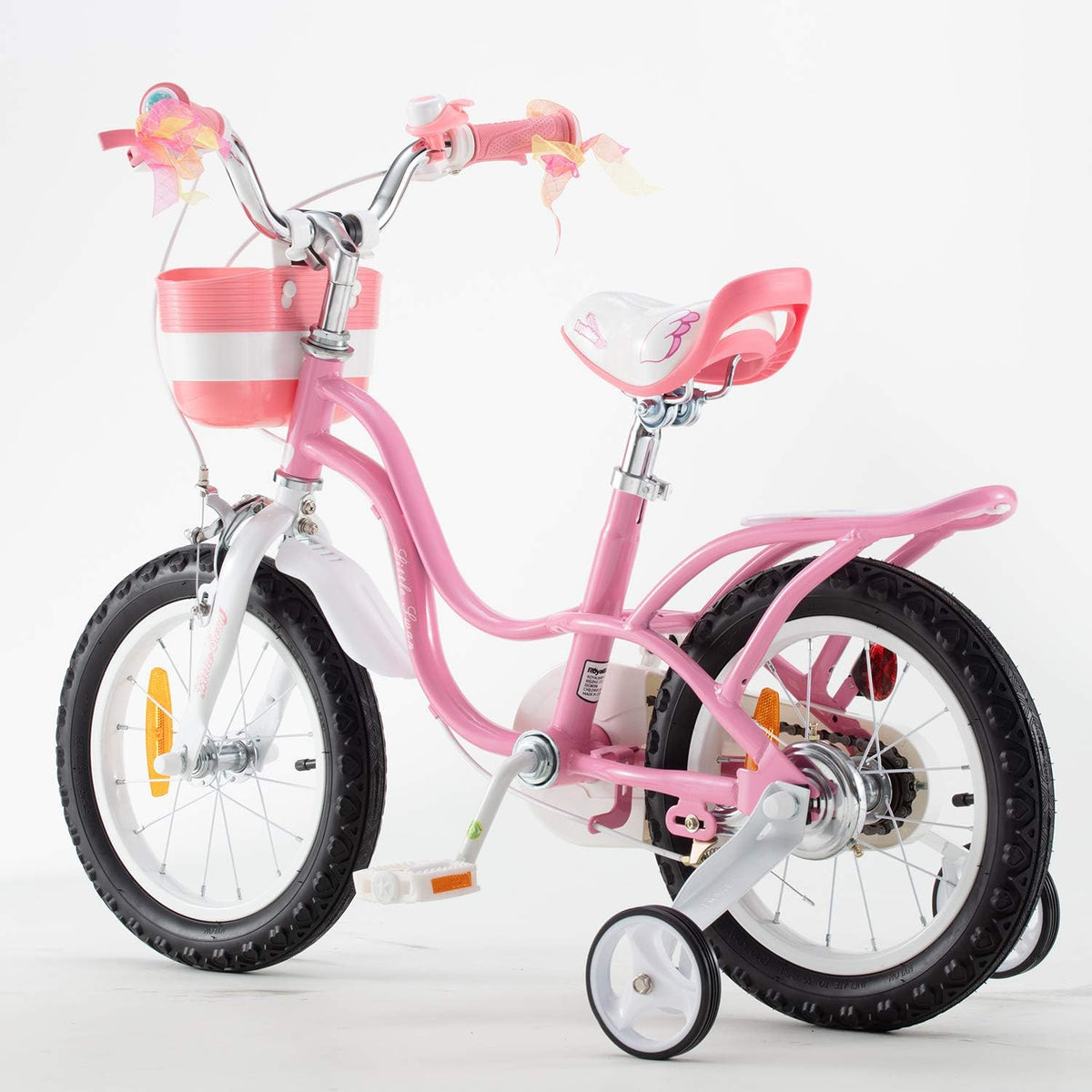 RoyalBaby Meisjes Kinderfiets Little Swan Fiets Kinderfietsen 12 Inch Roze