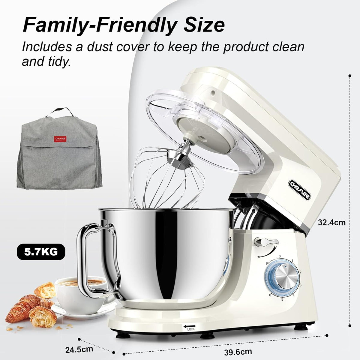 CHeflee keukenmachine 2000w kneedmachine