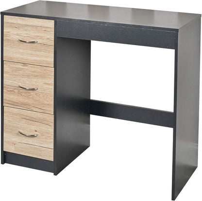 URBNLIVING 3 drawer wooden bedroom dresser table - QUORE