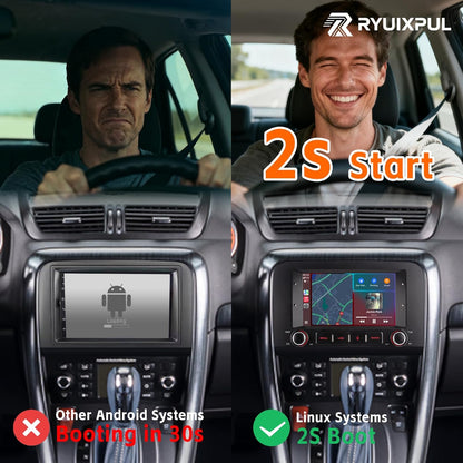 autoradio met draadloze CarPlay & Android Auto voor Fiat Croma (2005-2012) | Linux-systeem|3S snelstart | OEM-geluidskwaliteit | Bluetooth, EQ, USB, FM/AM-radio
