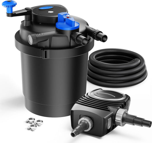 SunSun CPF-2500 set - tot 6000l - UVC 11W - NEO3800 pomp slang vijverfilterset