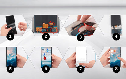 It'Go OLED Full HD-display voor Samsung S20 Ultra G988 met vingerafdruk LCD-scherm, vervanging touchscreen met gereedschap, zwart met frame, hoge kwaliteit