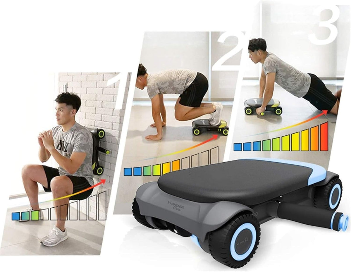 Abdominal Fitness Equipment/Home Gym Abdominal Wheel/Abdominal Wheel With Knee Pads/For Abdominal Muscle Training (Color : Green) - QUORE