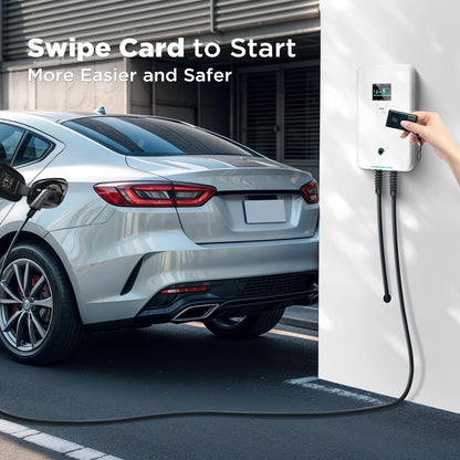 Morec ev oplader type 2 7kW 32A eenfasig met RFID ev laadstation IEC 62196-2 standaardstekker