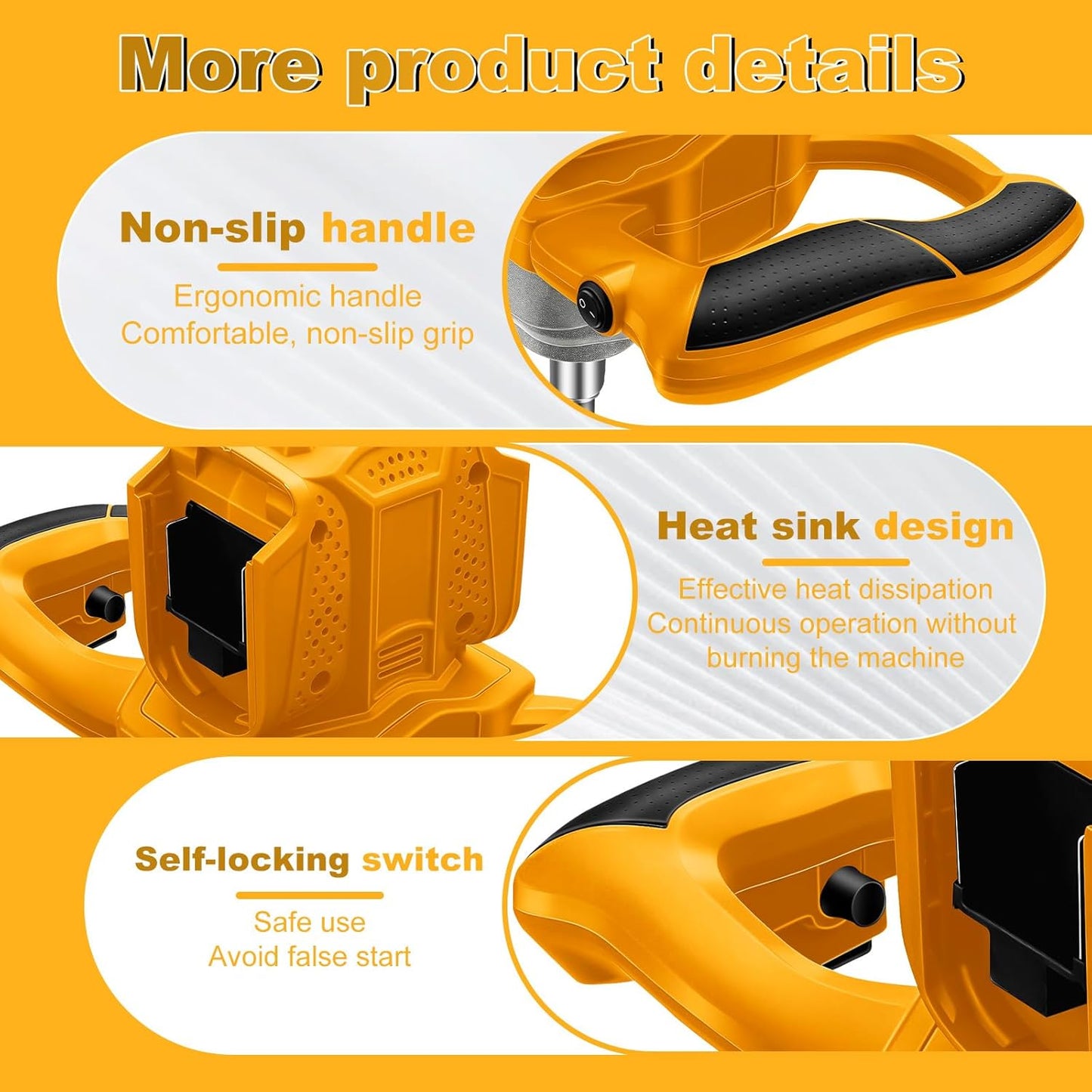 Accuroerapparaat voor verf en beton, compatibel met Dewalt 20 V accu (zonder batterij), borstelloze mortelmixer met 6 snelheden en 2 roerstaafjes, voor het mengen van voedermortel, verf, lijm