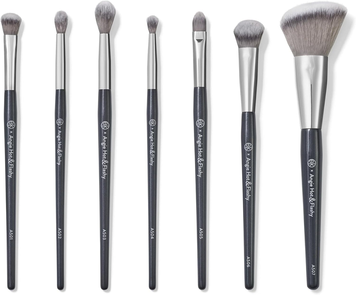 Make-upborstelset – Make-up kwastenset, make-up borstels, make-up penselen, penselenset – 7-Delige set voor gezicht en ogen – Zachte vegan vezels, geschikt voor gevoelige en rijpere huid