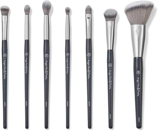 Make-upborstelset – Make-up kwastenset, make-up borstels, make-up penselen, penselenset – 7-Delige set voor gezicht en ogen – Zachte vegan vezels, geschikt voor gevoelige en rijpere huid