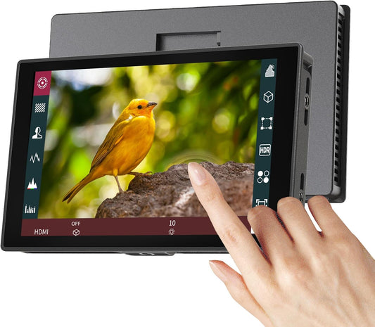 Portkeys HD7T Veldmonitor voor Camera 7" Touchscreen 1000 Nits Hoge Helderheid, Monitor met Sneltoetsen, Geschikt voor DSLR