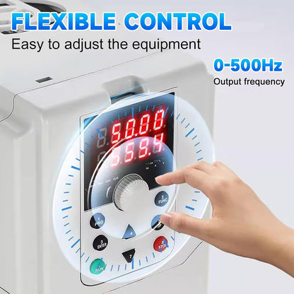 Jadeshay 220 V 1,5 kW zonne-PV-omvormer, 1-fasen-ingang, 3-fasen-uitgang, waterpomp-/ventilator-frequentieomvormer (2,2 kW)