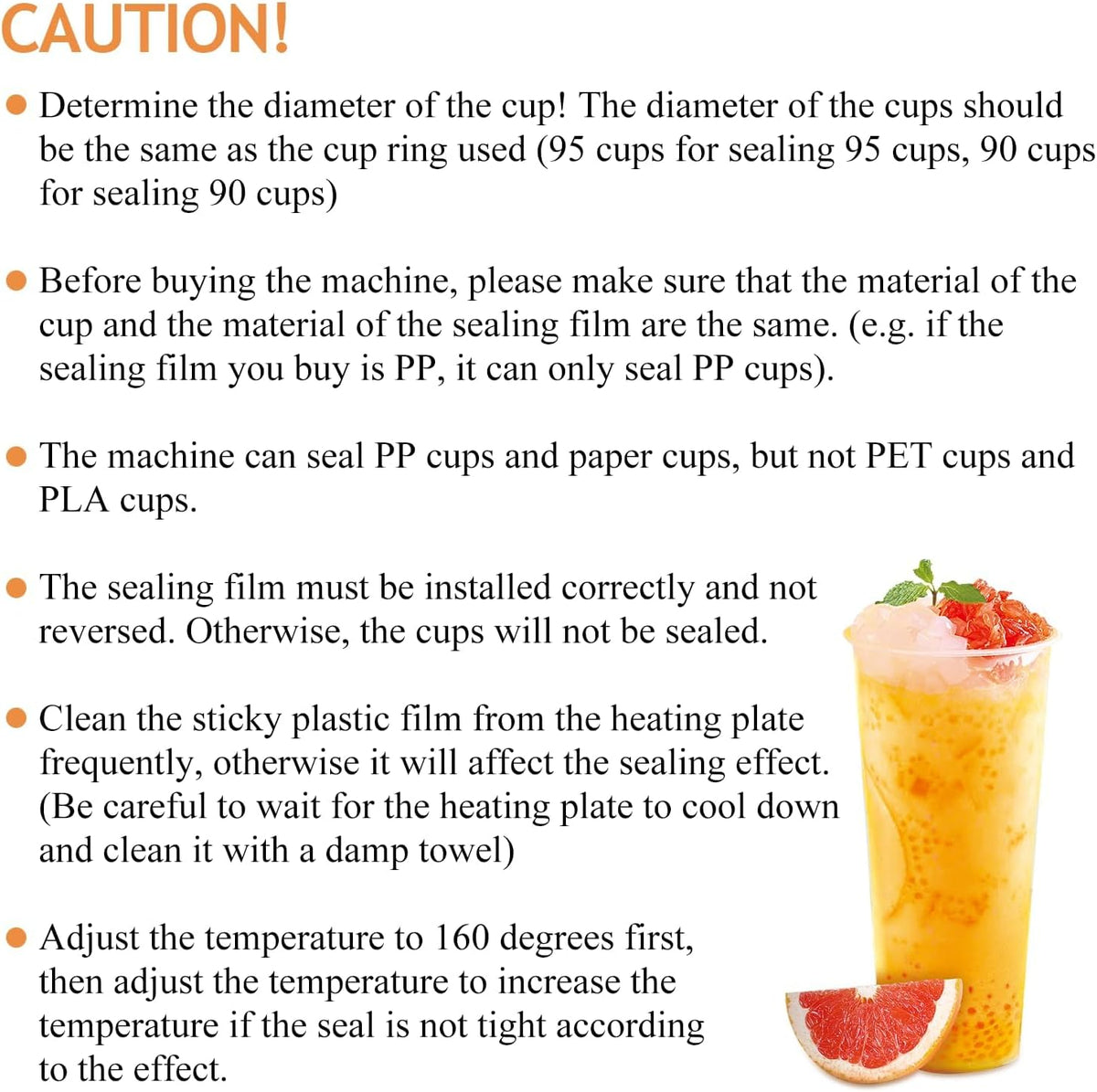 YJINGRUI Bekerzegelmachine, commerciële handmatige Bubble Tea Cup Sealer voor 90/95/70/75 mm diameter kopjes 300-500 kopjes/uur (sealing machine)