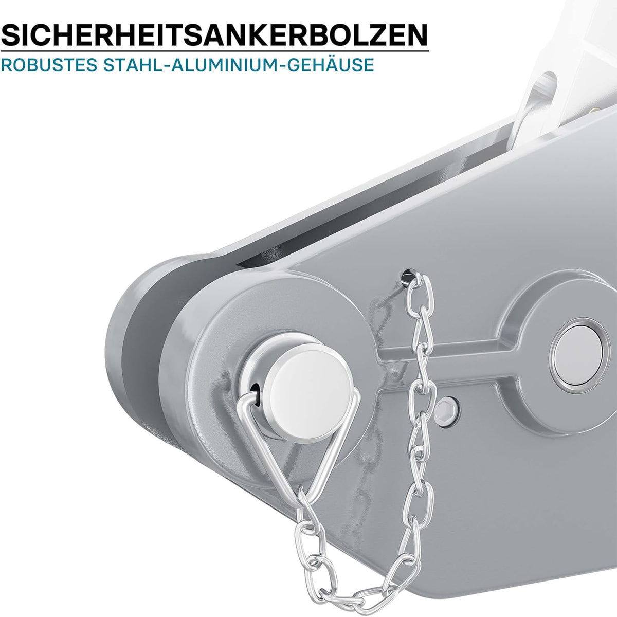 Kabellier – Handlier, Handkabellier, Kabeltakel, Handtakel – 1600 kg Draagvermogen – 20 m Kabel Ø 11 mm met Veiligheidspen en Lasthaak